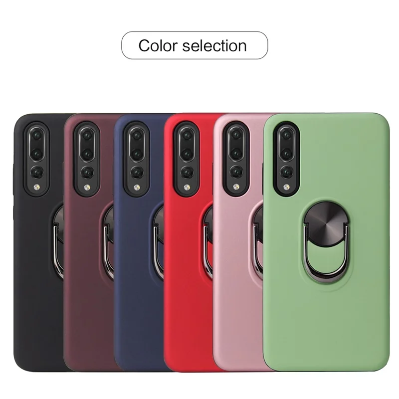 

Чехол для huawei P20 чехол P20 lite Чехол ударопрочный стенд для колец на палец держатель магнит мягкий чехол для huawei P20 Pro Чехол kimTHmall