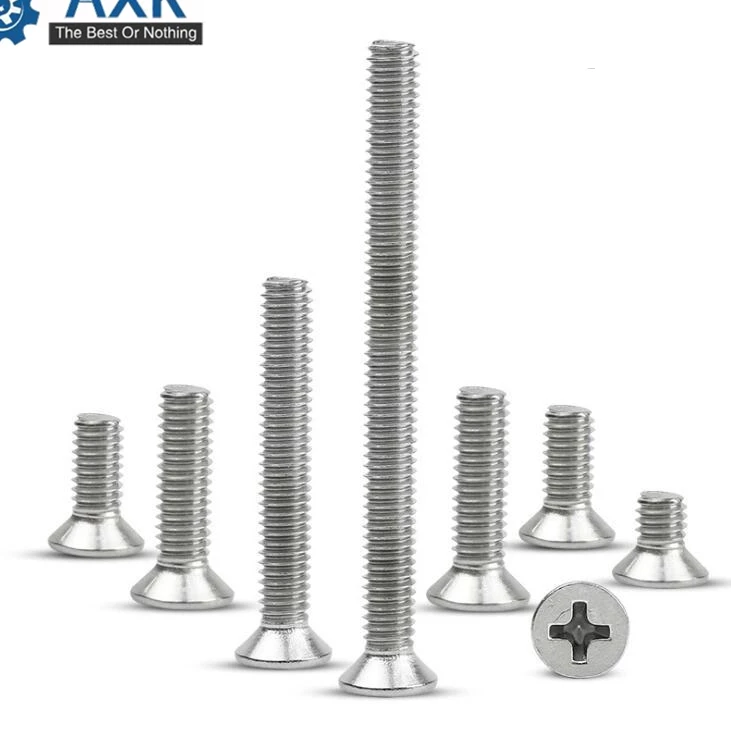 Philips винтовая потайная головка из нержавеющей стали M3 * 4/5/6/8/10/12/16/20/25/30/35/40/45/50/60/70/80