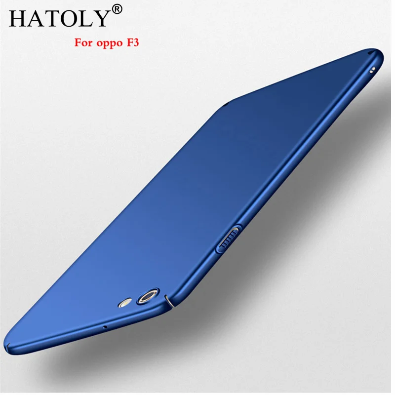For OPPO F3 Case Ultra-thin Smooth Cover Hard PC Protective Back for 5.5&quot Free Shipping HATOLY | Мобильные телефоны и
