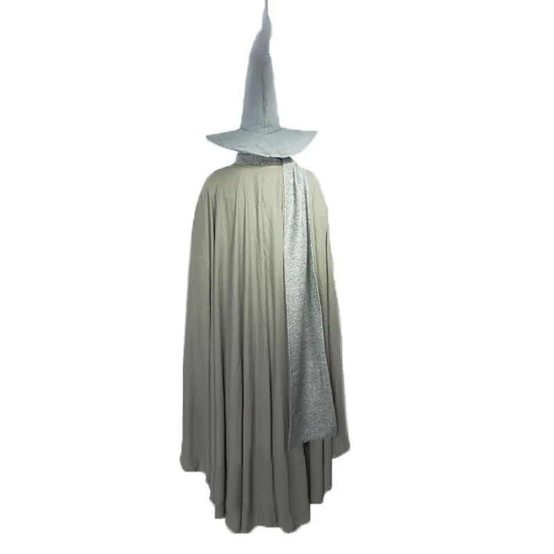 Бесплатная доставка Gandalf волшебник Косплей Хэллоуин костюм на заказ с