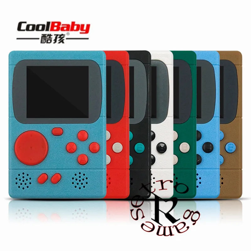 Retro Portable Mini Handheld Game Console 8-Bit Color LCD Kids Player Built-in 198 games For Kid Child Gift VS RS-6 | Электроника
