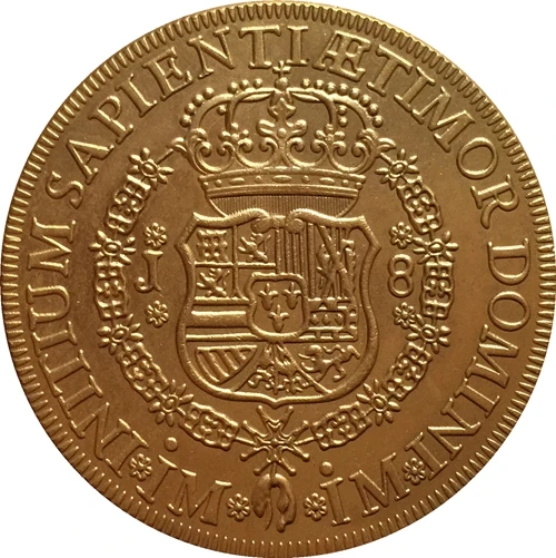 Португалия 1751 8 Escudos Ferdinand VI копия монеты 37 мм | Дом и сад
