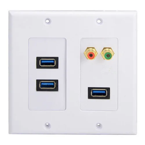 Multi port USB 3 0 + 2RCA лотоса аудио и видео припой панели разъем передачи мультимедиа
