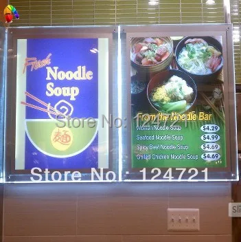 Акриловая настенная фоторамка Storefront светодиодная задсветильник панель тонкая