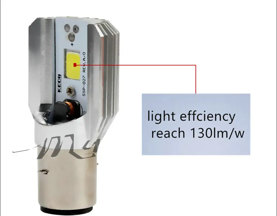 H6 светодиодные лампы для мотоциклетных фар COB Led 6 80 в 800 лм BA20D H/L лампа скутера ATV