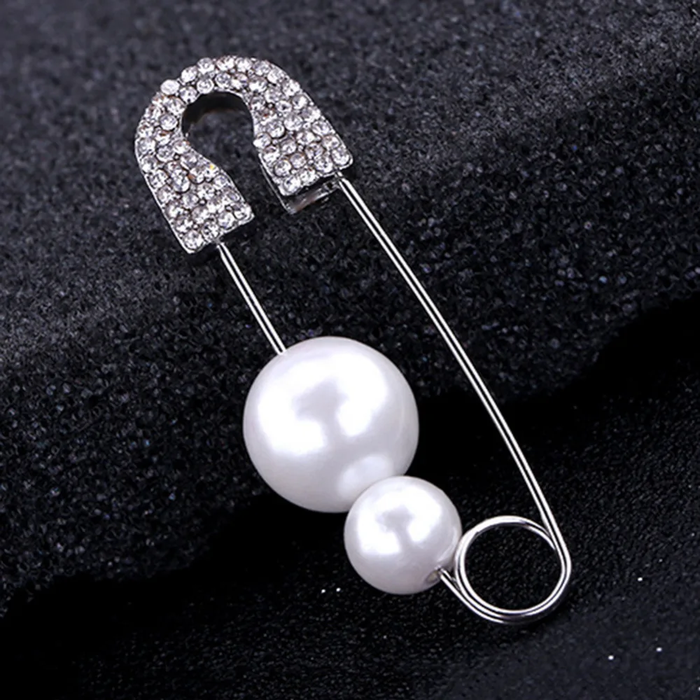 1 шт. уникальные серьги гвоздики в стиле панк со стразами и жемчугом Винтажная