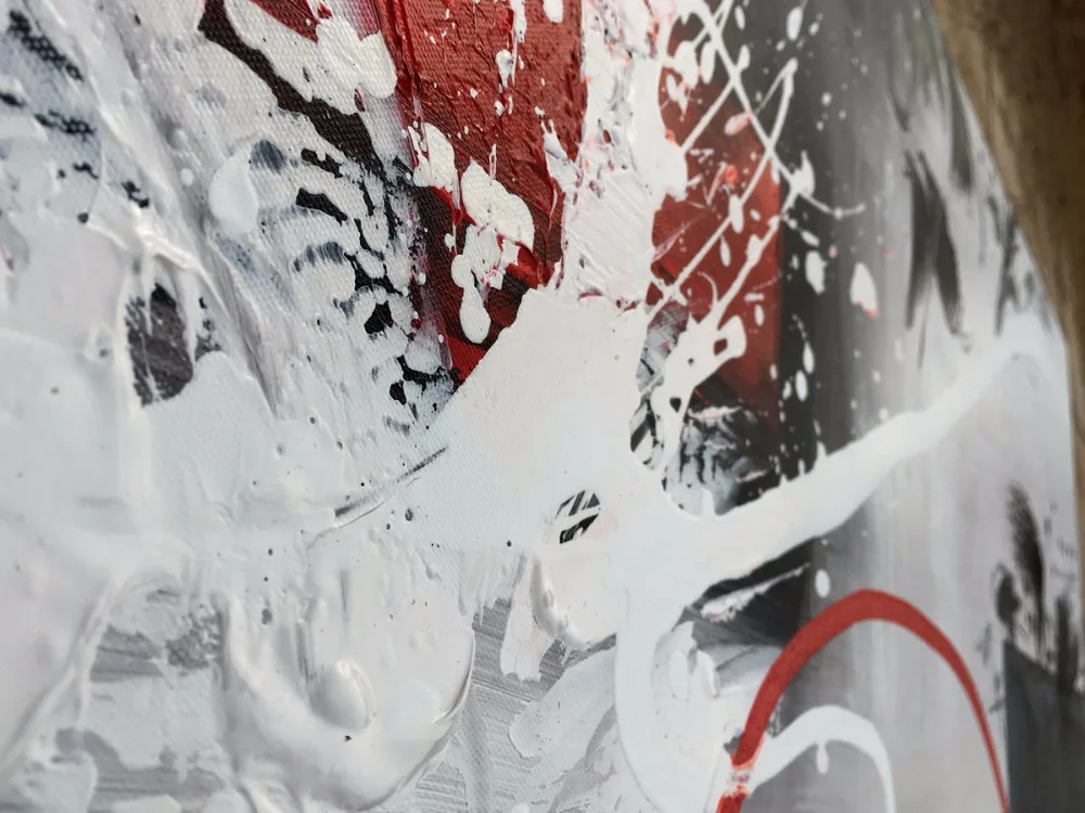EVERFUN ART hand painted large size modern abstract oil painting contemporary canvas art for wall decor | Дом и сад