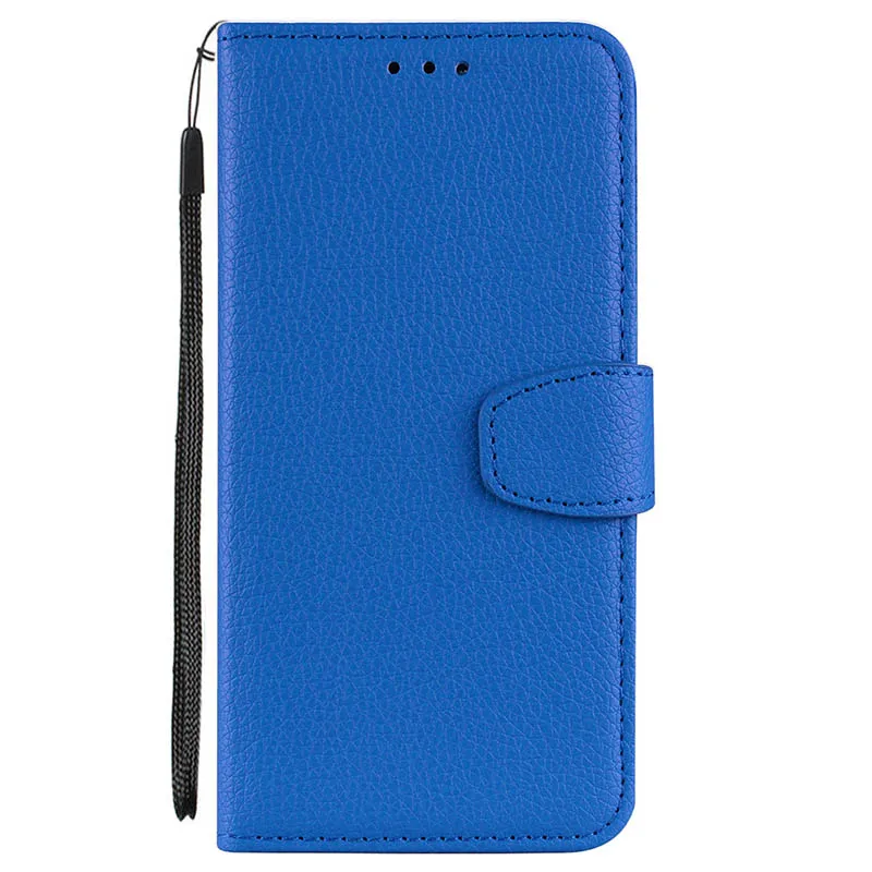 Чехол-книжка с текстурой личи для sony Xperia XZ2 E5 E6 L1 XZ XZS XR XA X M5 M4 M2 Z3 Compact Z5 S50h - Цвет: Blue