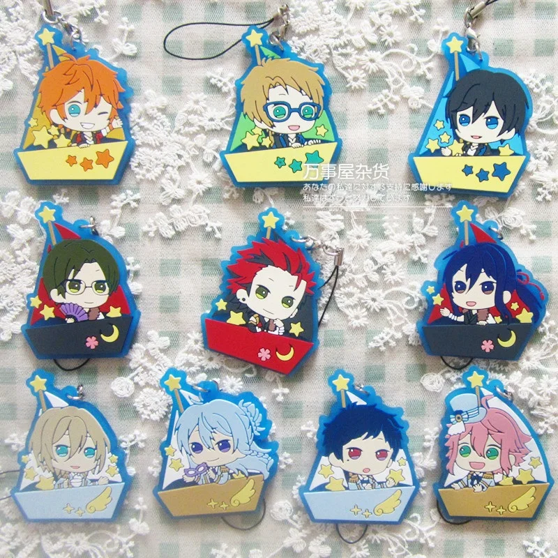 Ensemble Stars Anime Idol High School Game Team Trickstar Boat Ver резиновый брелок|games anime|japanese animekeychain anime |