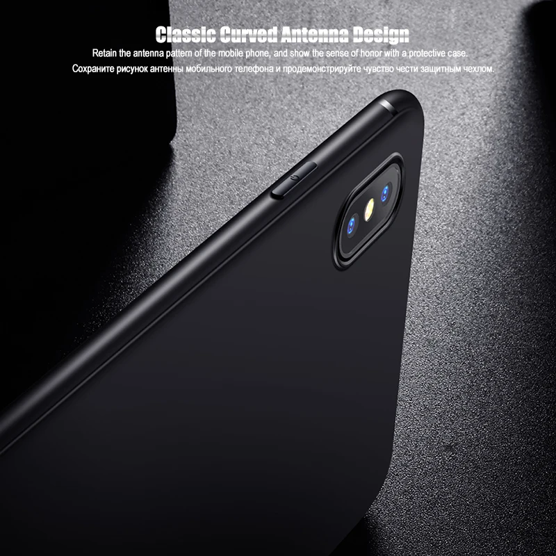 LuckGuard для iPhone Xs чехол MAX XR Тонкий силиконовый X мягкий черный матовый TPU 6 6s 7 8 Plus задняя крышка|Чехлы-накладки| |