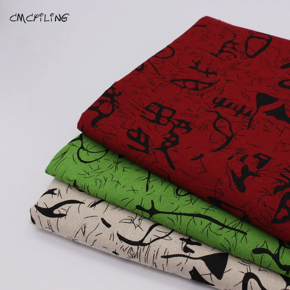 Ткань Oracle с принтом льняная хлопковая ткань для лоскутного шитьё подушки