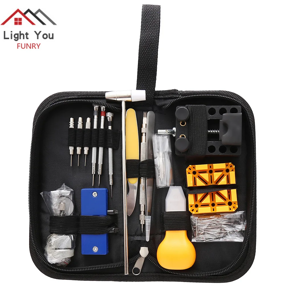 

Household watch repair tool 130 piece set watch change battery daily kit change strap tool