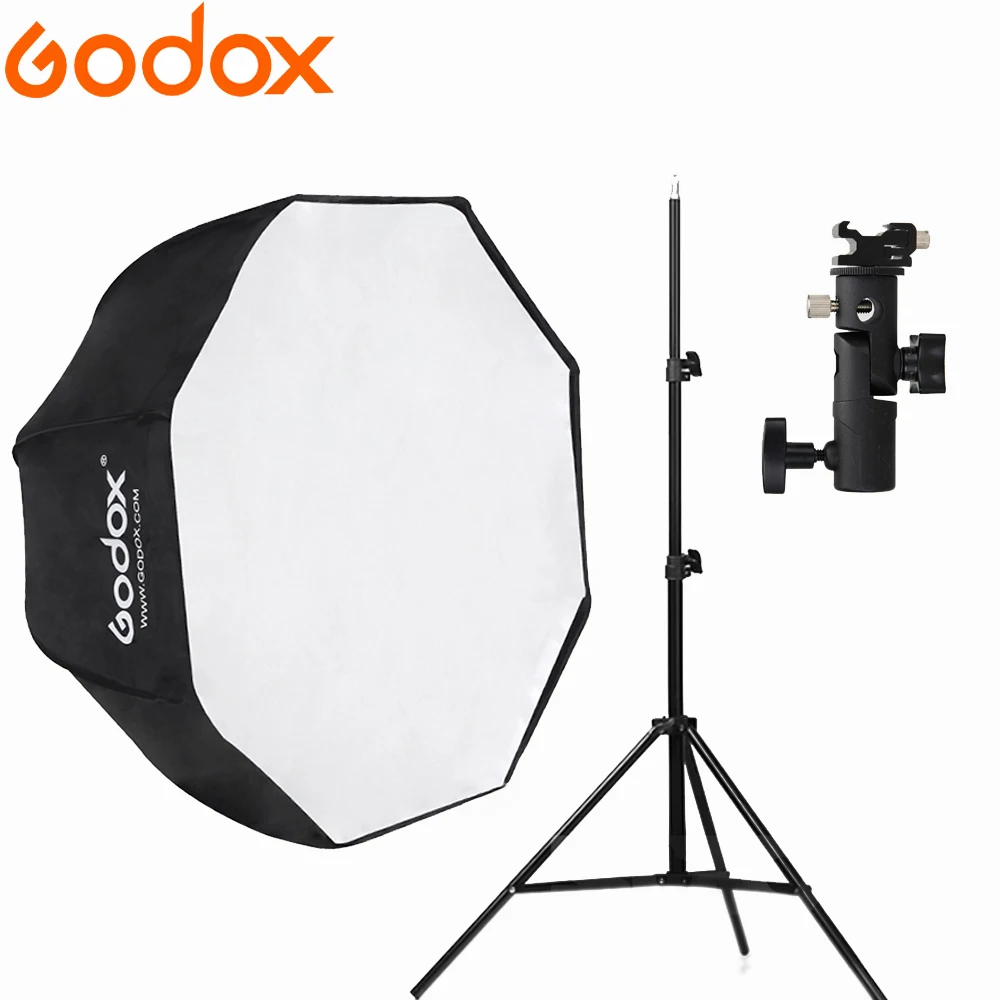 Портативный софтбокс для зонтика Godox 80 см/95 см/120 см + E Тип 2 м светильник стойка