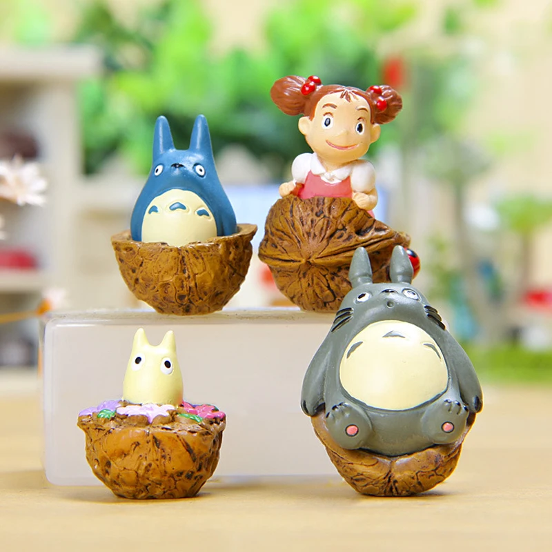 Studio Ghibli Мой сосед Тоторо Смолы Фигурка DIY орех может/Мэй фигурку игрушки