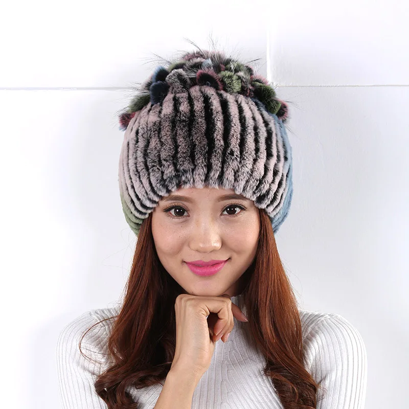 2017 Новое Прибытие Женщин Зимняя Шапка Шерстяная Хлопок Теплые Шапки Головные