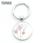 Брелок TAFREE с изображением одуванчика, подвески из нового металла в виде растений, брелоки, брелоки, лучшие друзья, сумки, автомобили, женские Украшения DA03