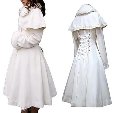 Белое бархатное пальто принцессы Лолиты с длинными рукавами|coat long|coated nylon dog