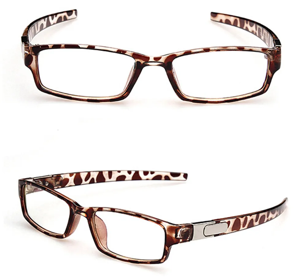 Leopard Новые спортивные очки оправа очки с прозрачными линзами Простые компьютерные очки - Цвет оправы: Leopard