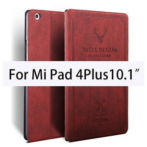 Wine red-Mipad4 Plus Чехол для Xiao mi pad 4 защитный чехол анти-осень 8 дюймов флип-чехол mi pad 4 Plus 10,1 дюймов защитный чехол - Цвет: Wine red-Mipad4 Plus