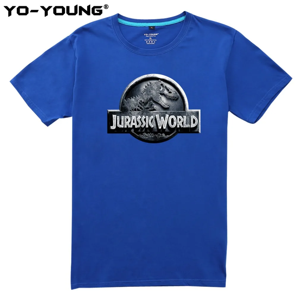 Футболка с логотипом Yo-Young Jurassic уличная футболка коротким рукавом из 100% чесаного