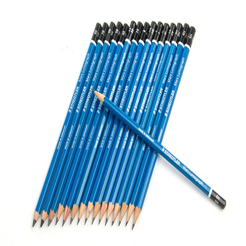 STAEDTLER 12 шт./компл. мульти серого B/2B/3B/4B/5B/6B/7B/8B/ч/2 ч/3 ч/4Ч/5 ч/6 ч/HB/ F письма набросок рисунок карандаши товары для рукоделия