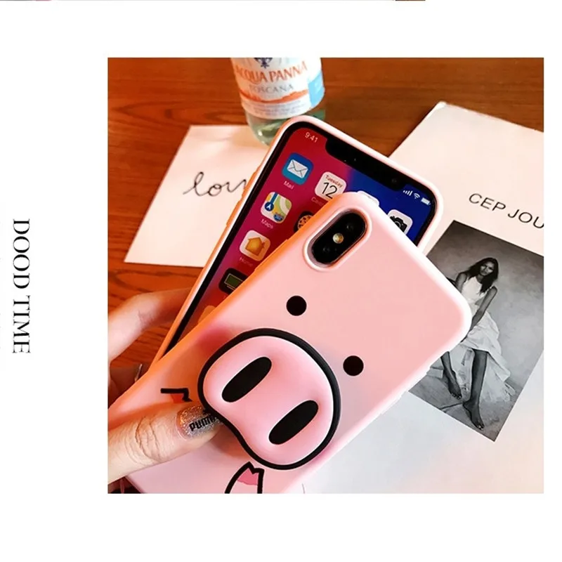 Милый чехол для телефона с изображением поросенка из мультфильма для Xiaomi 8 A1 A2 lite 5X Mix 2 2S Redmi 4A 4X 5A 5 Plus 6 Note 5 4X4 Pro Prime чехол из мягкого ТПУ