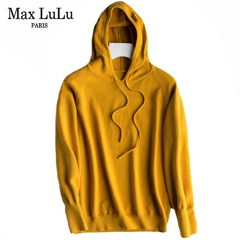 Max LuLu Роскошные Корейские вязаные женские свитера для фитнеса модные хлопковые