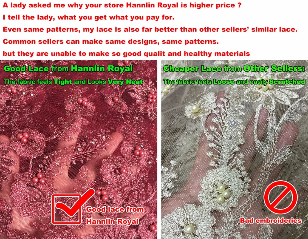 5 ярдов чистый персиковый люрекс Вышивка Французский кружевной ткани