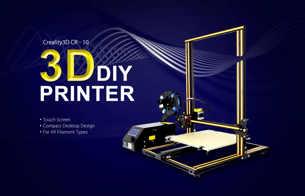 Creality3D CR-10/CR-10S 3D Большой размер Настольный DIY принтер ЖК-экран дисплей с sd-картой функция офлайн печати