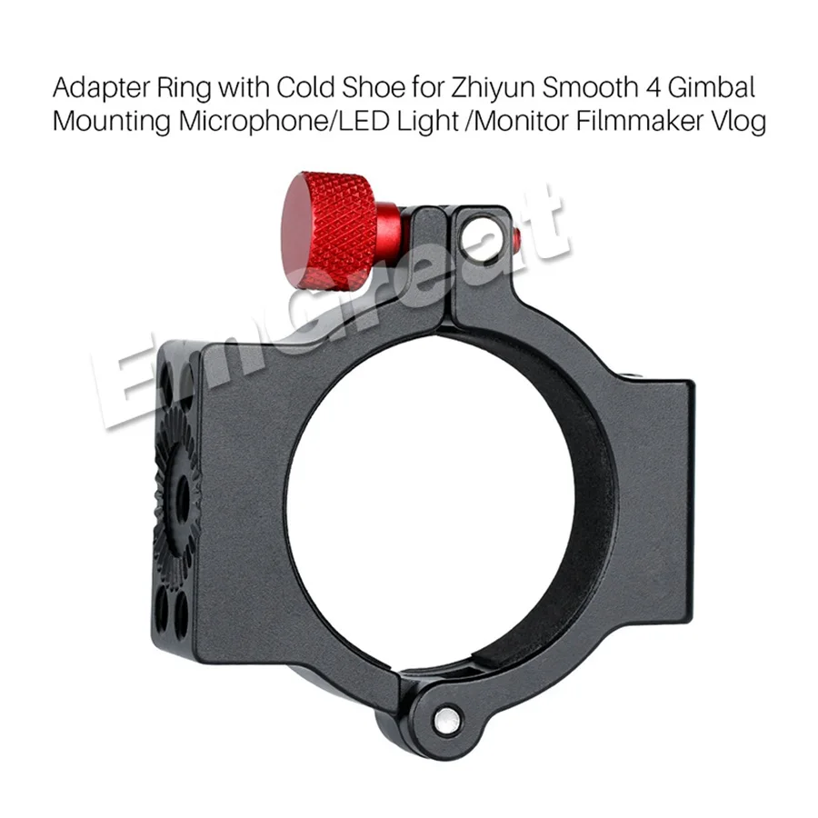 Zhiyun Smooth 4 Аксессуары Переходное кольцо с 1/4 "холодным башмаком для Gimbal Mount