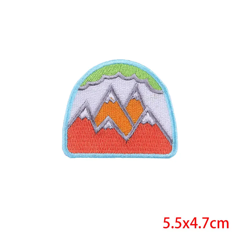 Медь Prajna Adventure вышитые нашивки для одежды, железные нашивки на одежду в полоску, уличные походные нашивки, Гладильные значки на куртку - Цвет: Медь