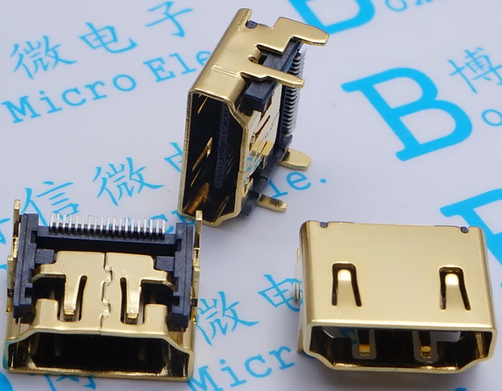

Free shipping 100PCS HDMI SMD HD Seat 19P Transmission HDMI Female