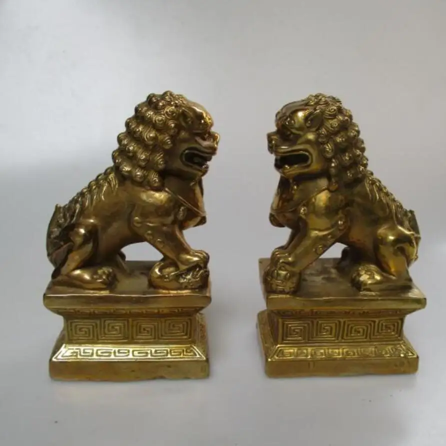 Свадебные украшения/художественная Коллекция 1 пара китайских латунных резных