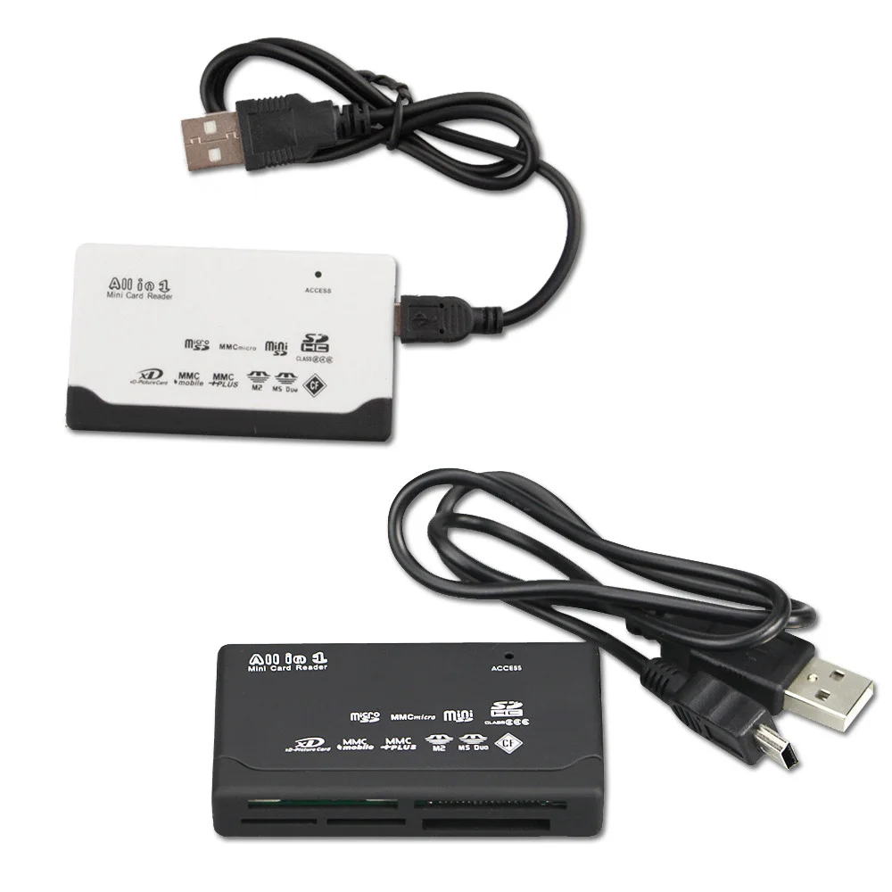 MiOYOOW, новинка, USB 2,0, кард-ридер, TF, MS, M2, XD, CF, Micro SD, кард-ридер, 480 Мбит/с, кард-ридер, Мини карта памяти, кард-ридер с датой