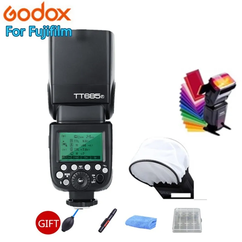 Godox TT685 TT685F 2 4G Беспроводная HSS 1/8000s TTL вспышка Speedlite для Fujifilm X Pro2 Pro1 T10 T20 T2 T1 X100F