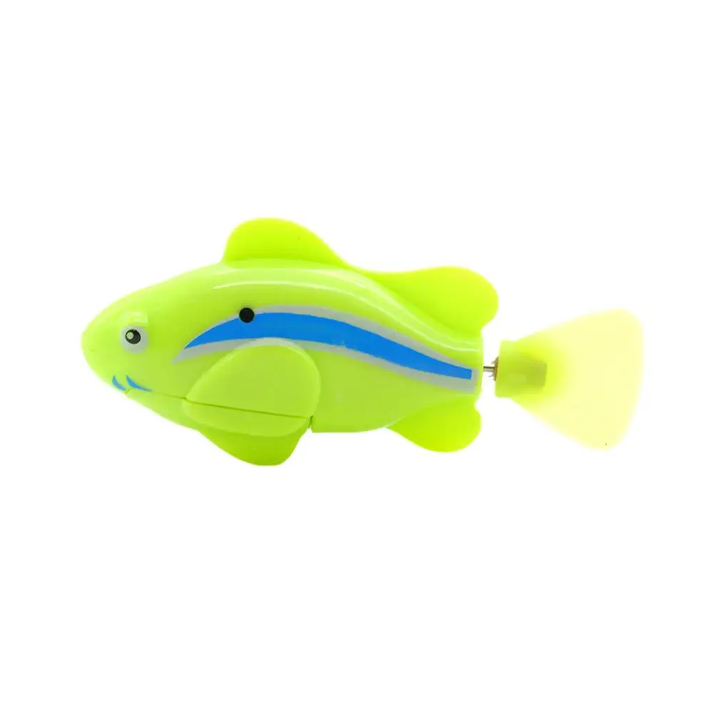 RC рыба Активированный на батарейках робот игрушечная рыба, робот Pet - Цвет: Зеленый