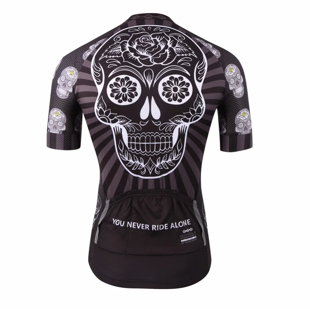 Мужская велосипедная рубашка KEMALOCE черная компрессионная майка с коротким