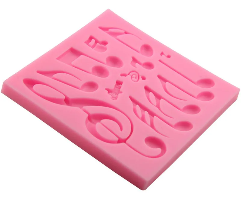 3D силиконовая форма для мыла EPASUN музыкальных нот сделай сам Moule Savon Moldes Para Gelatina