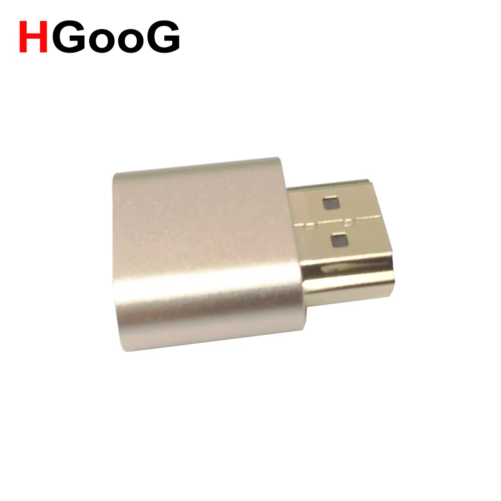 HGooG VGA виртуальный дисплей адаптер HDMI DDC EDID заглушка Безголовый призрак эмулятор