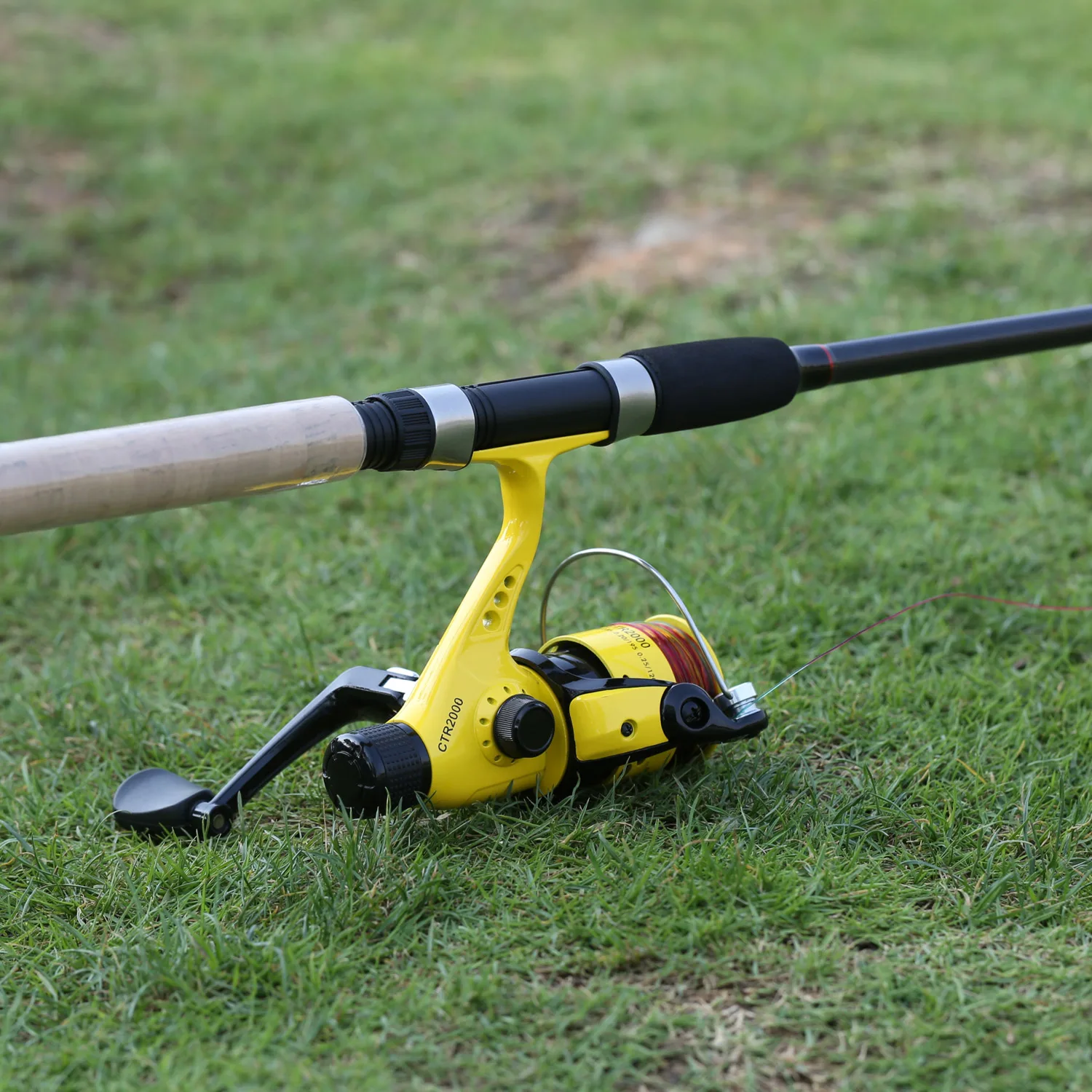 Sougayilang 6 Section Spinning Fishing Rod Combo M Power Carbon Fiber Fishing Rod with 11+1BB Carp Fishing Reel Pesca