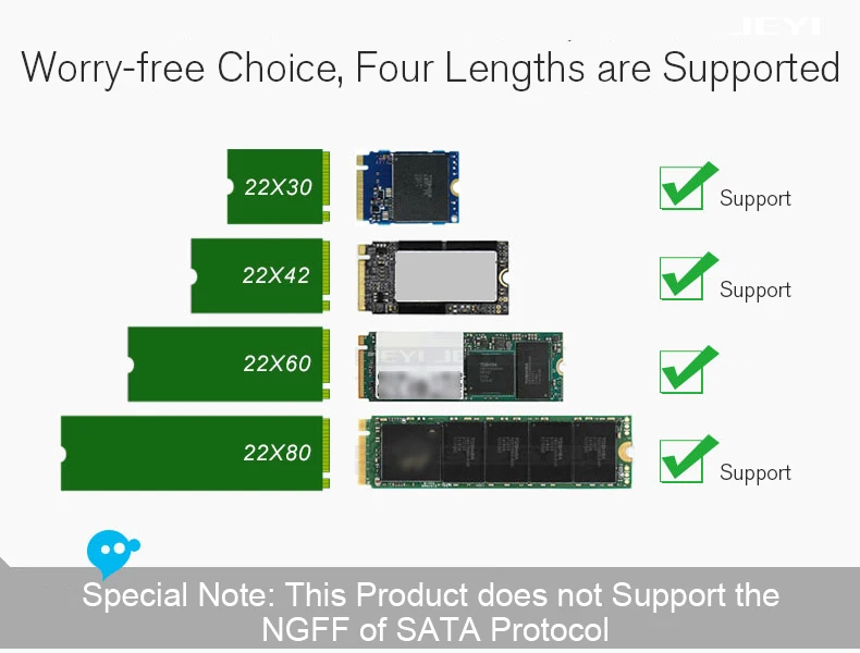 JEYI Cool Swift NVME M.2 PCI-E X16 2280 Плата расширения Золотой бар алюминиевый лист теплопроводность кремния вафельное охлаждение