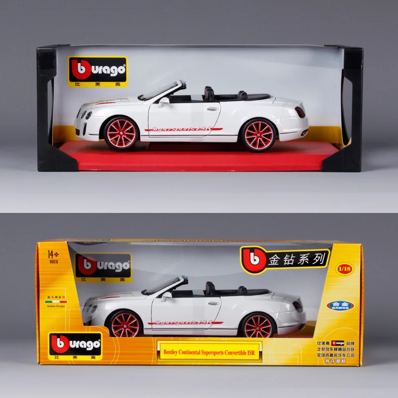 Bburago 1:18 Континентальный трансформер Supersports ISR спортивный автомобиль литая модель