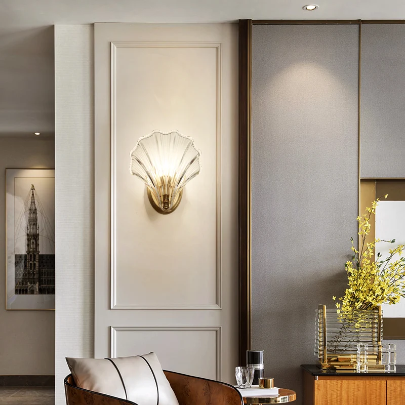 Пост современный простой создать медные Настенные лампы в коридор лестницы