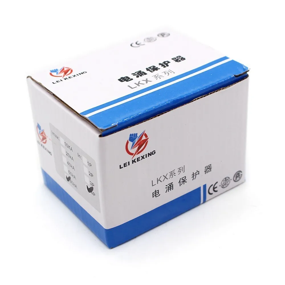B80 2P 40KA ~ 80KA 275V AC 1P + N SPD домашний стабилизатор напряжения защитный низковольтный
