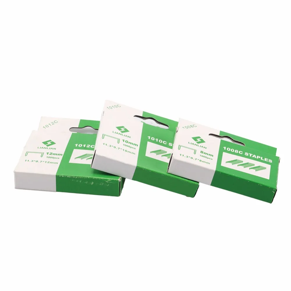 3 коробки штапельного 3000 шт скобы для степлера канцелярский офисный изгиб