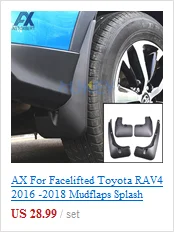AX для Toyota RAV4, хромированный противотуманный светильник на передний бампер, противотуманный светильник, накладка, отделка, молдинг, ободок, вставка, кольцо, 2 шт., 2013