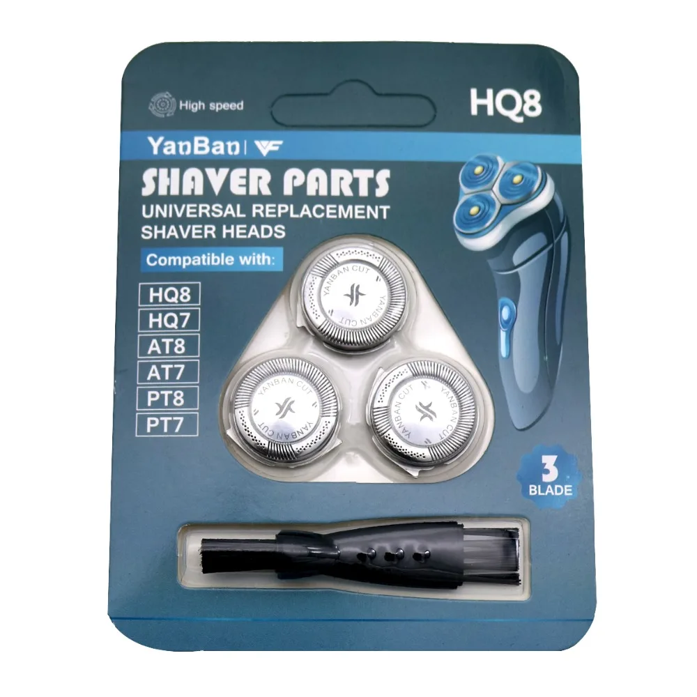 Головки Norelco для бритвы Philips AT890, AT891, HQ7120, HQ7780, HQ7782, HQ8830, HQ8850, HQ7740, HQ7141, HQ7142, HQ7143, HQ7165, HQ8893, 3 шт.