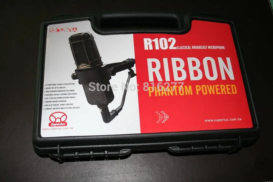Конденсаторный микрофон Superlux R102 Классический Студийный с лентой|microphone for