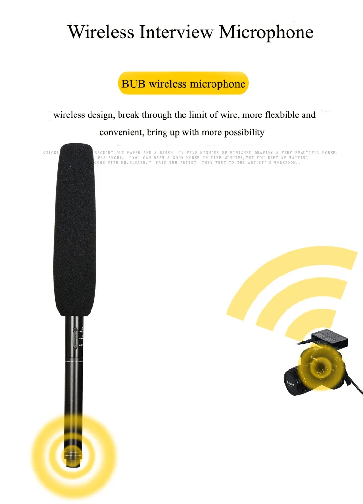 BUB PA358/368 DV SLR камеры UHF двойной беспроводной микрофон для интервью комплекты Кардиоидная запись микрофонный приемник веб-ролики микрофон