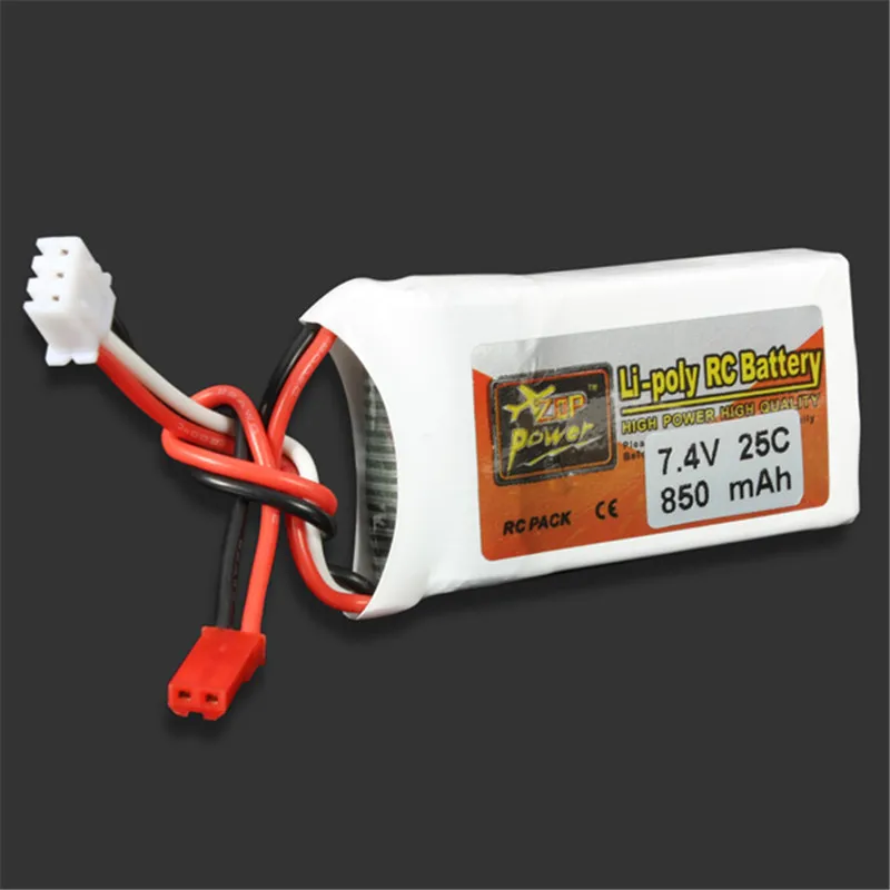 Разъем ZOP Power 7 4 В 850 мАч 2S 25C Lipo Battery jst для радиоуправляемых дронов с камерой FPV